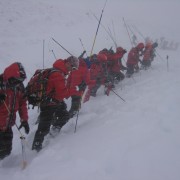 Probing an avalanche site