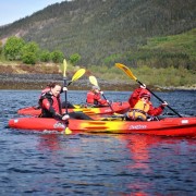 Family Sit on Top fun on Loch Leven