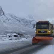 Snow plough in Glencoe