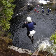 The Big Jump, Inchree Canyon. With Vertical Descents