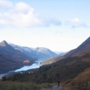 Nearing Rob Roy View but still climbing. The view down Loch Leven to the Pap of Glencoe gradually reveals itself.