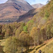 Once at the site of the former German prisoner of war camp, the trail begins to really flow and from here to the end of the Ciaran Path in Kinlochleven the mountain biking is excellent.