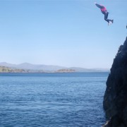 Coasteering jump. With Vertical Descents.