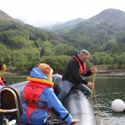 Hauling in the creel