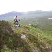 Some sections of the track are really very good already. The access road to Glencoe Ski Centre is just visible below.