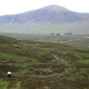 Kingshouse Hotel and the A82 through Glencoe visible in the distance.