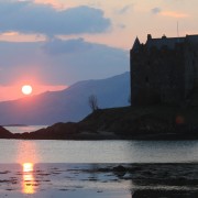Castle Stalker sunset