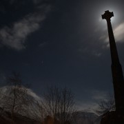 Monument in the moonlight