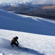 Perfect day skiing at Nevis Range