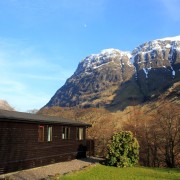 Rowan Tree Lodge in the March sunshine