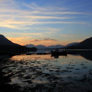 March sunset at Glencoe Boat Club