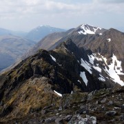 Central part of the Aonach Eagach Ridge, Glencoe