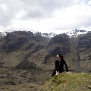 View to the Three Sisters of Glencoe