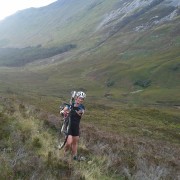 Cyclocross above Glen Duror