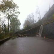 Landslide on the A82 south of Fort William