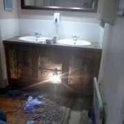 A bit of a leak in the Boots Bar Ladies Toilet