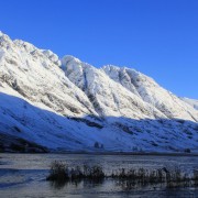 The Aonach Eagach from Loch Achtriochtan