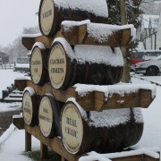 A wintry scence to welcome you at Clachaig Hotel, Glencoe